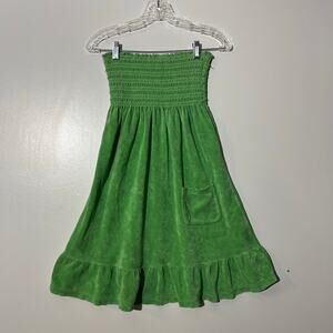 Vintage Y2K JUICY COUTURE Green Tube Swimwear Cover-Up Dress Womens Size Large